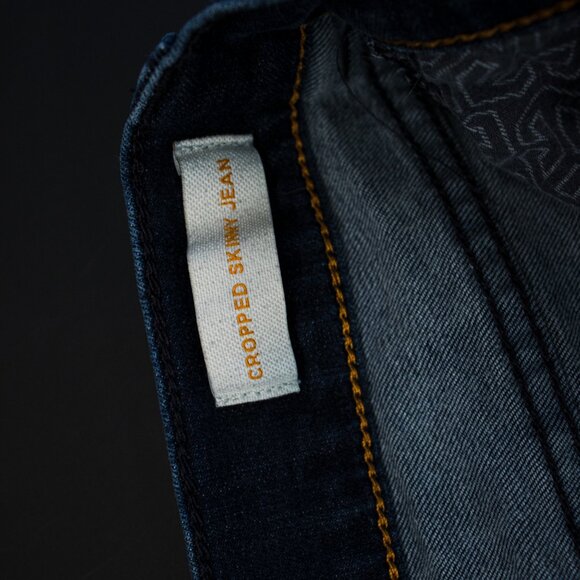 👖 Tory Burch Dark Wash Skinny Cropped Jeans 👖 - Picture 5 of 9